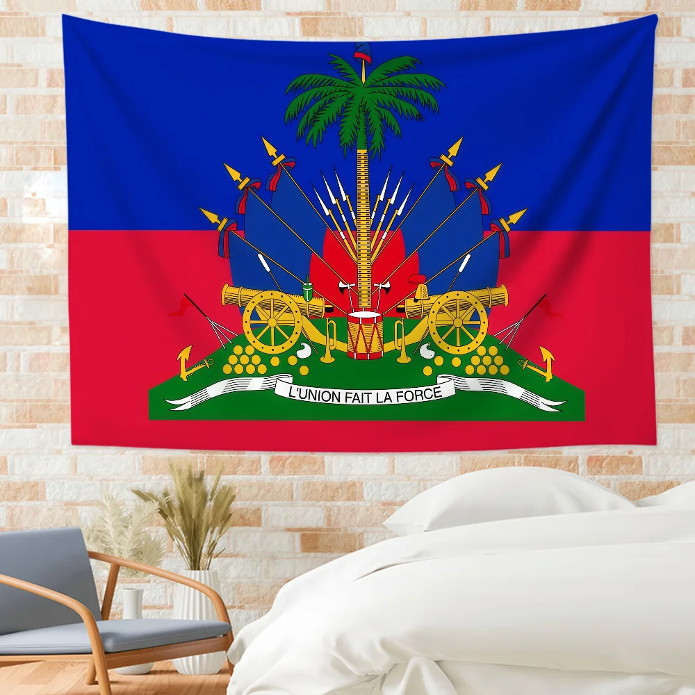 image_1 Nation Republic of Haiti flag For Bedroom Living Bar Garden Outdoor Active Decoration Background And Concert - Image 1